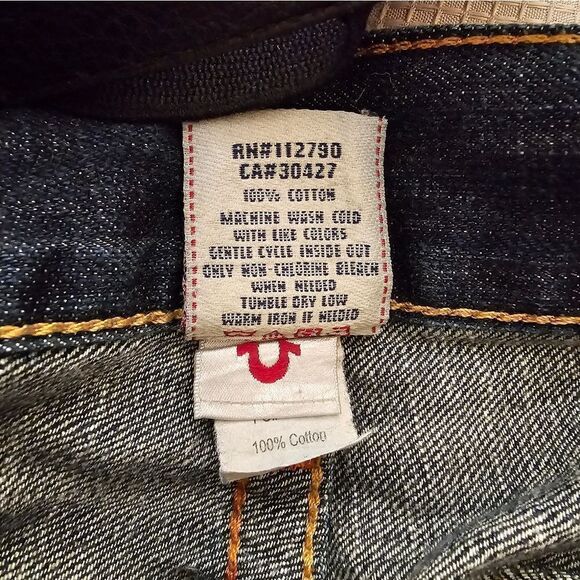 TRUE RELIGION "Ricky" Men's Jeans - Size 38 x 34 - Picture 8 of 9